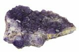 Purple Cubic Fluorite Crystal Cluster - Morocco #137156-1